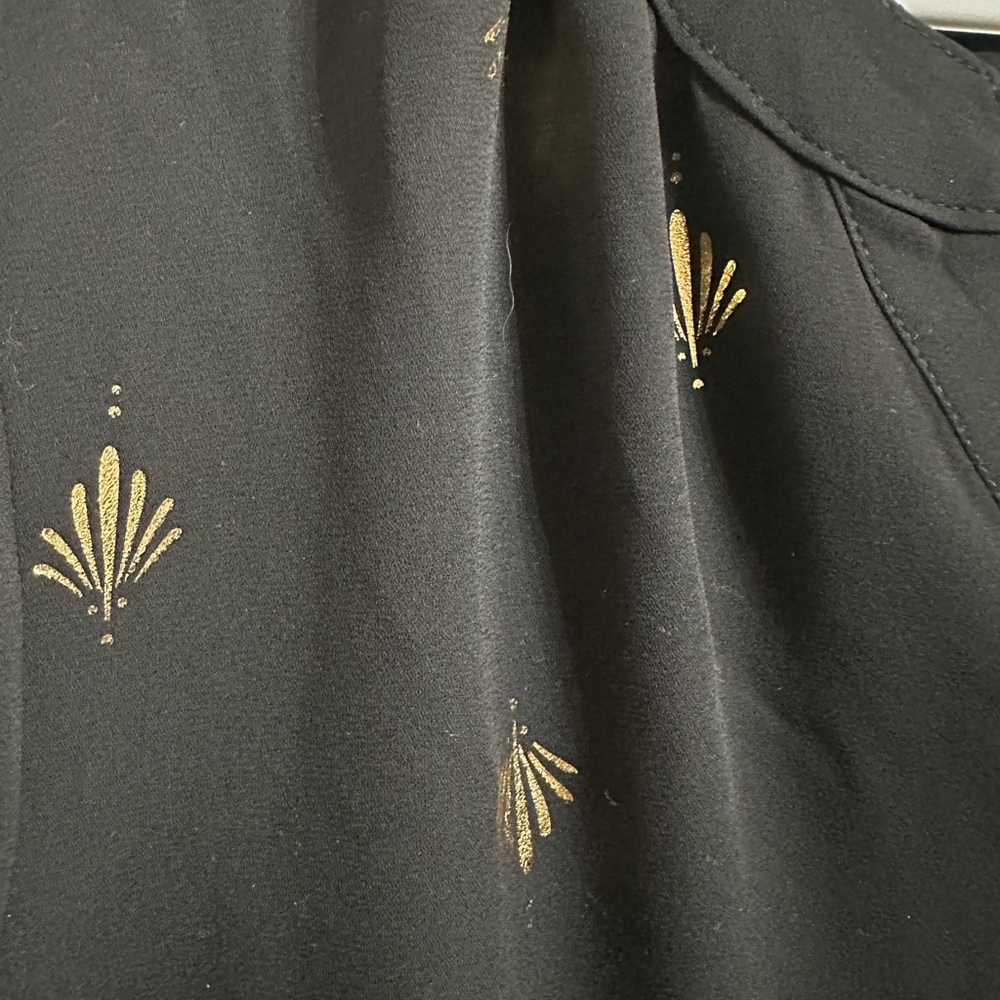 Maurices Black and Gold Blouse - Picture 4 of 5